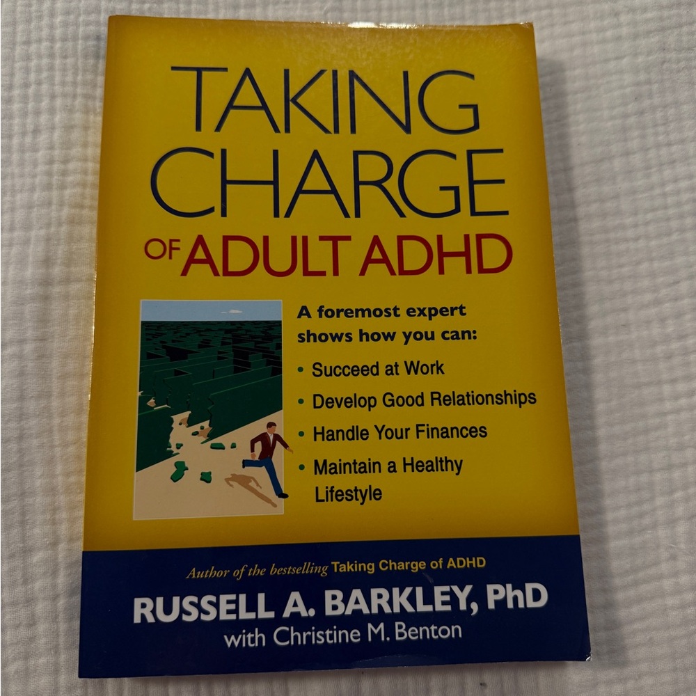 🩵Taking Charge of Adult ADHD by Russell A. Barkley Paperback Self-Help Book